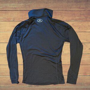 Quarter Zip Pullover  Black Under Armour Hoodie Coat Longsleeve Shirt Womens S